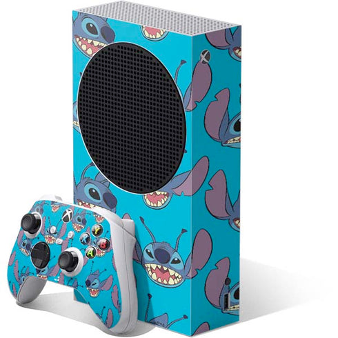 Disney Lilo and Stitch Face Expression Pattern Xbox Series S Skins