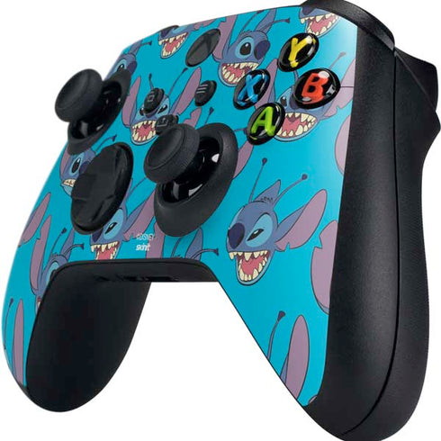 Disney Lilo and Stitch Face Expression Pattern Xbox Series X Controller Skin