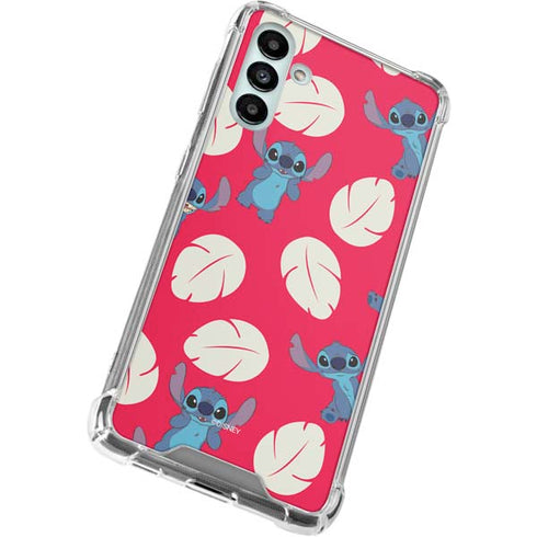 Disney Lilo and Stitch Character Pattern Galaxy A13 5G Clear Case