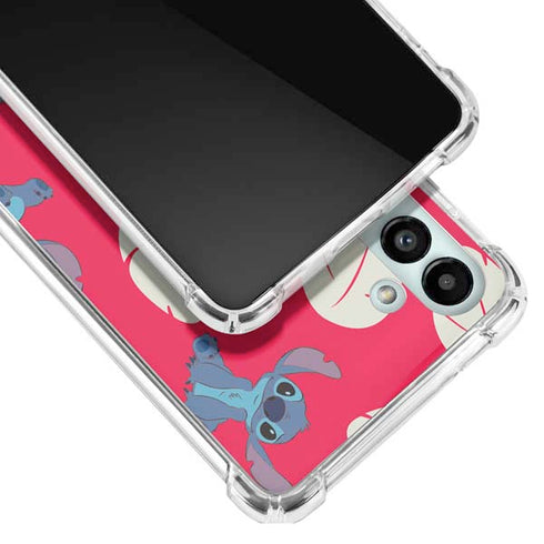 Disney Lilo and Stitch Character Pattern Galaxy A13 5G Clear Case