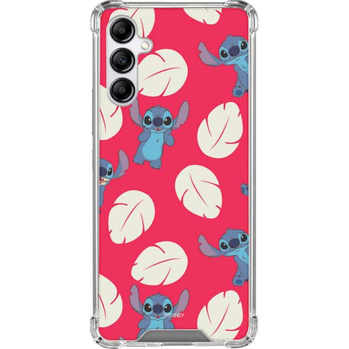 Disney Lilo and Stitch Character Pattern Galaxy A14 5G Clear Case