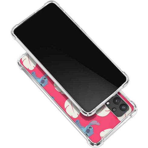 Disney Lilo and Stitch Character Pattern Galaxy A32 5G Clear Case