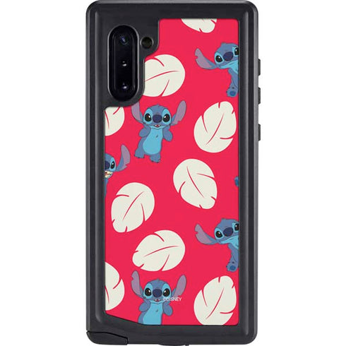 Disney Lilo and Stitch Character Pattern Galaxy Note 10 Waterproof Case