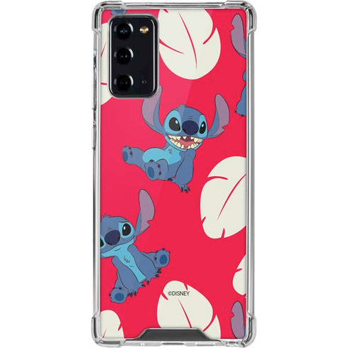 Disney Lilo and Stitch Character Pattern Galaxy Note20 5G Clear Case