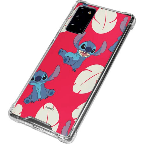 Disney Lilo and Stitch Character Pattern Galaxy Note20 5G Clear Case