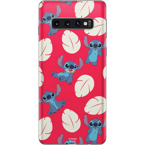 Disney Lilo and Stitch Character Pattern Galaxy S10 Skin