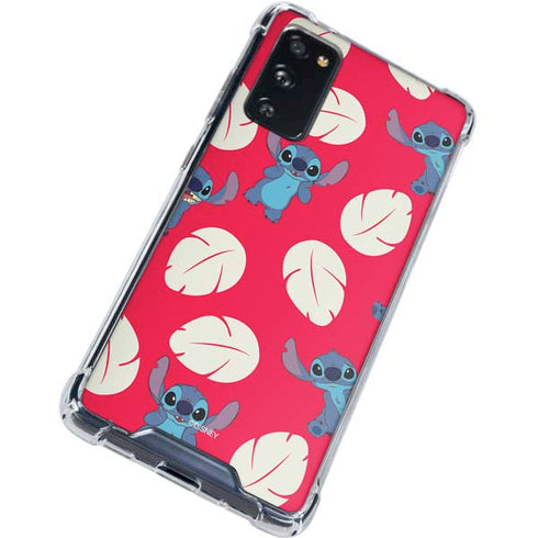 Disney Lilo and Stitch Character Pattern Galaxy S20 FE Clear Case
