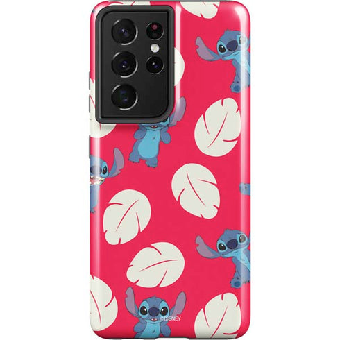 Disney Lilo and Stitch Character Pattern Galaxy S21 Ultra 5G Pro Case