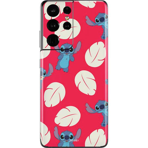 Disney Lilo and Stitch Character Pattern Galaxy S21 Ultra 5G Skin