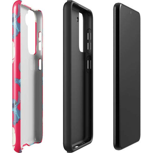 Disney Lilo and Stitch Character Pattern Galaxy S22 Pro Case
