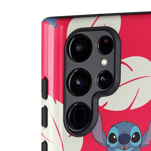 Disney Lilo and Stitch Character Pattern Galaxy S22 Ultra Pro Case