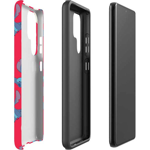 Disney Lilo and Stitch Character Pattern Galaxy S22 Ultra Pro Case