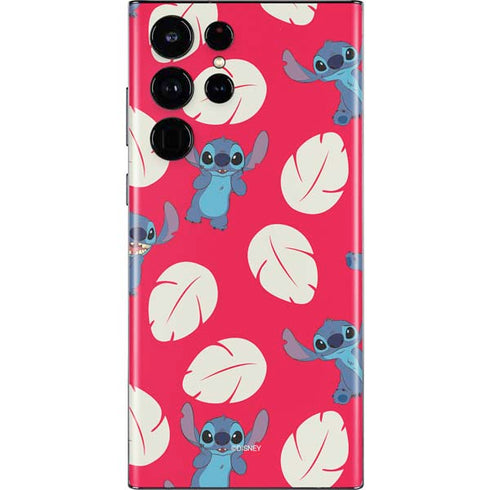 Disney Lilo and Stitch Character Pattern Galaxy S22 Ultra Skin
