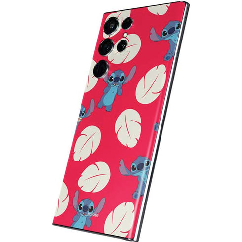 Disney Lilo and Stitch Character Pattern Galaxy S22 Ultra Skin