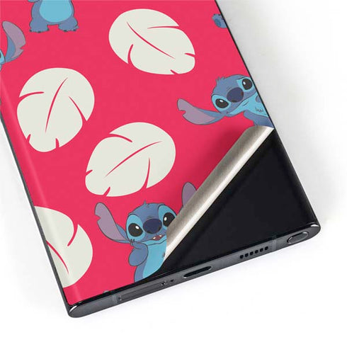 Disney Lilo and Stitch Character Pattern Galaxy S22 Ultra Skin