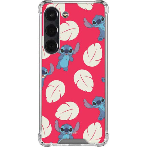 Disney Lilo and Stitch Character Pattern Galaxy S23 Clear Case