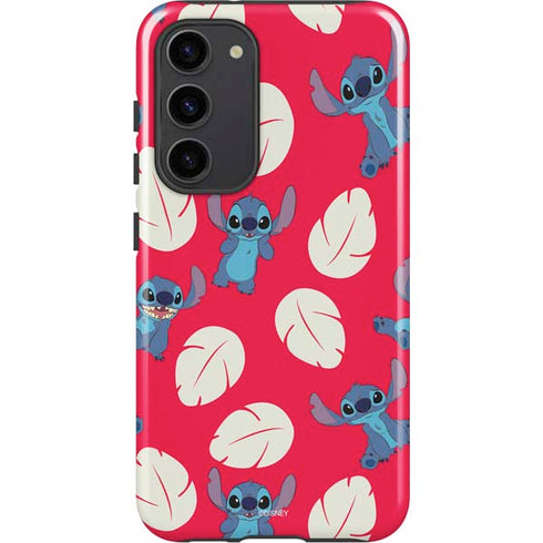 Disney Lilo and Stitch Character Pattern Galaxy S23 Plus Pro Case