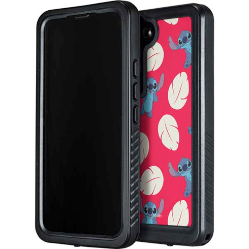 Disney Lilo and Stitch Character Pattern Galaxy S23 Plus Waterproof Case