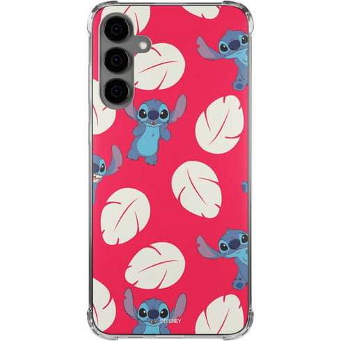 Disney Lilo and Stitch Character Pattern Galaxy S24 Plus Clear Case