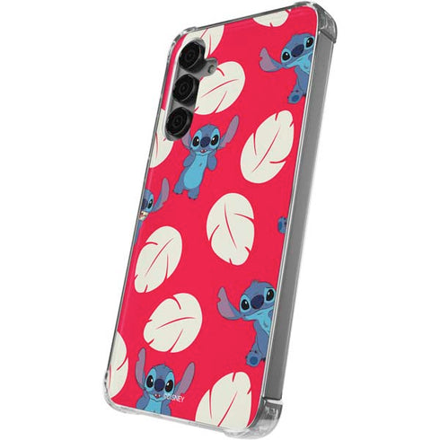Disney Lilo and Stitch Character Pattern Galaxy S24 Plus Clear Case