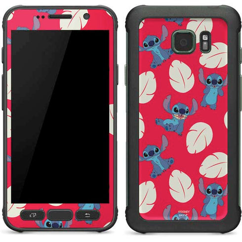 Disney Lilo and Stitch Character Pattern Galaxy S7 Active Skin