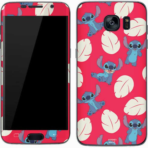 Disney Lilo and Stitch Character Pattern Galaxy S7 Skin
