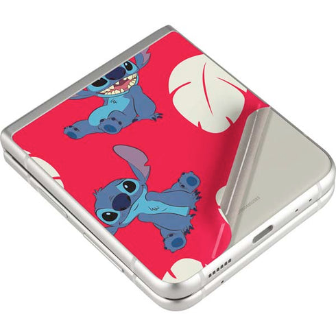 Disney Lilo and Stitch Character Pattern Galaxy Z Flip3 5G Skin
