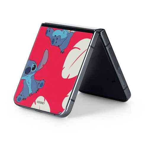 Disney Lilo and Stitch Character Pattern Galaxy Z Flip5 5G Skin