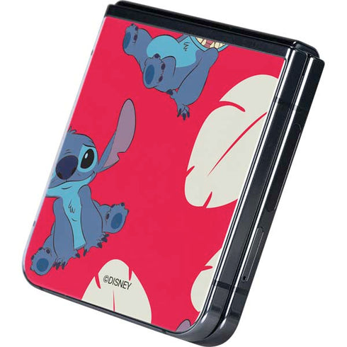 Disney Lilo and Stitch Character Pattern Galaxy Z Flip5 5G Skin