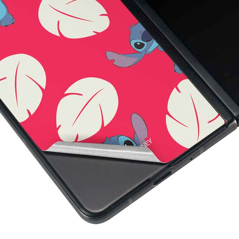 Disney Lilo and Stitch Character Pattern Galaxy Z Fold4 5G Skin