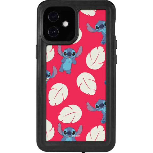 Disney Lilo and Stitch Character Pattern iPhone 12 Mini Waterproof Case