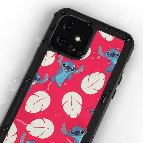 Disney Lilo and Stitch Character Pattern iPhone 12 Mini Waterproof Case