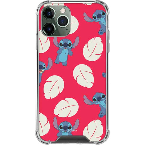 Disney Lilo and Stitch Character Pattern iPhone 12 Pro Clear Case