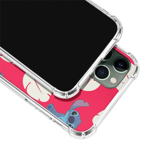 Disney Lilo and Stitch Character Pattern iPhone 12 Pro Clear Case