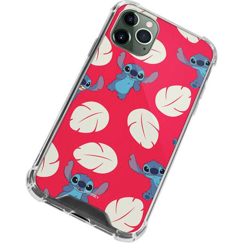 Disney Lilo and Stitch Character Pattern iPhone 12 Pro Clear Case