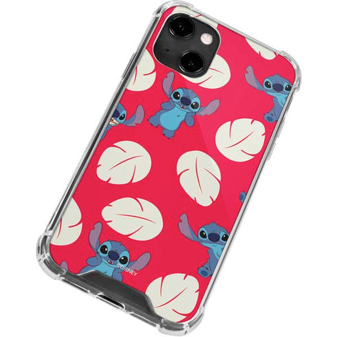 Disney Lilo and Stitch Character Pattern iPhone 13 Clear Case
