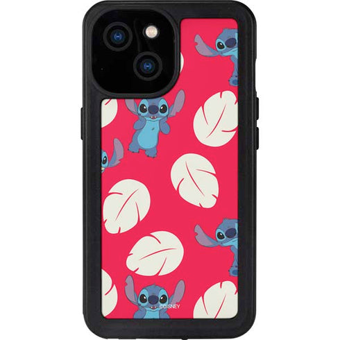 Disney Lilo and Stitch Character Pattern iPhone 13 Mini Waterproof Case