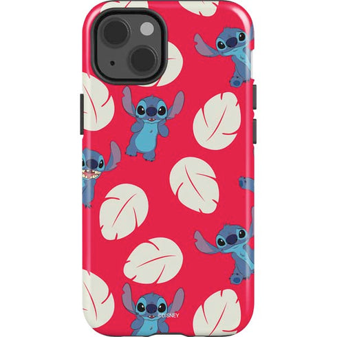 Disney Lilo and Stitch Character Pattern iPhone 15 Impact Case