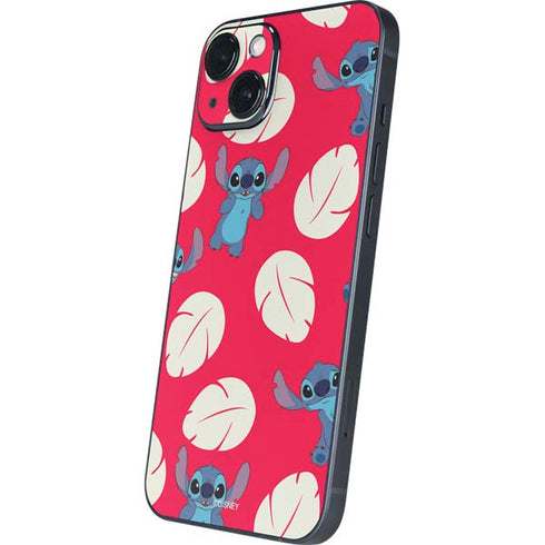 Disney Lilo and Stitch Character Pattern iPhone 15 Plus Skin