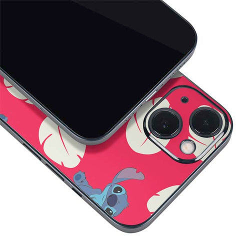 Disney Lilo and Stitch Character Pattern iPhone 15 Plus Skin