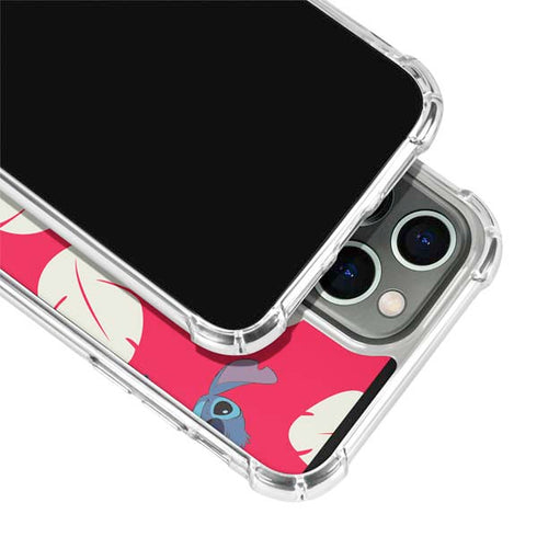 Disney Lilo and Stitch Character Pattern iPhone 15 Pro Clear Case