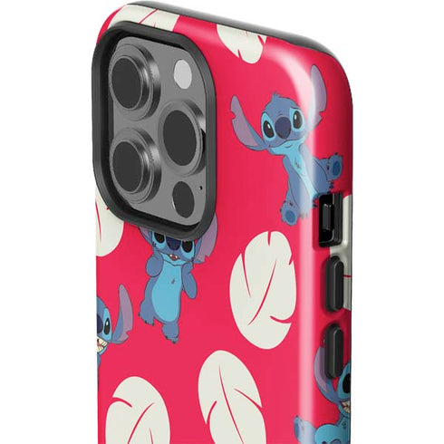 Disney Lilo and Stitch Character Pattern iPhone 14 Pro Impact Case