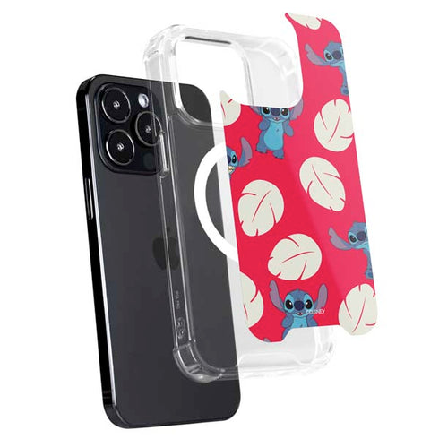 Disney Lilo and Stitch Character Pattern iPhone 15 Pro MagSafe Case