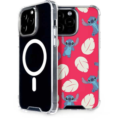 Disney Lilo and Stitch Character Pattern iPhone 15 Pro Max MagSafe Case