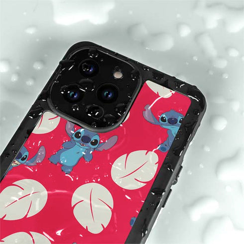 Disney Lilo and Stitch Character Pattern iPhone 14 Pro Max Waterproof Case