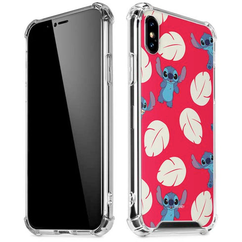 Disney Lilo and Stitch Character Pattern iPhone XS Max Clear Case