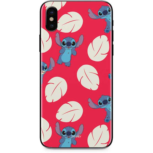 Disney Lilo and Stitch Character Pattern iPhone XS Skin
