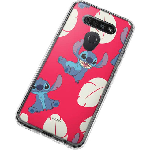 Disney Lilo and Stitch Character Pattern LG K51/Q51 Clear Case