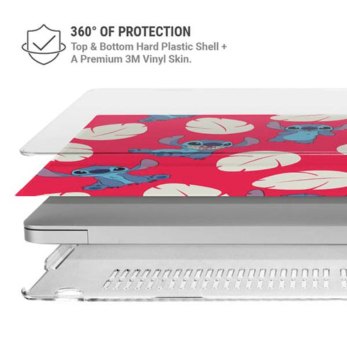 Disney Lilo and Stitch Character Pattern MacBook Air 13in M1 (2021) Case plus Skin