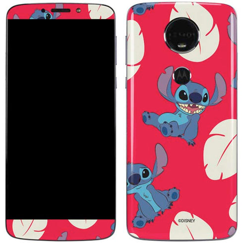 Disney Lilo and Stitch Character Pattern Moto E5 Plus Skin